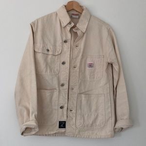 Pointer Brand Cream Denim Chore Coat
